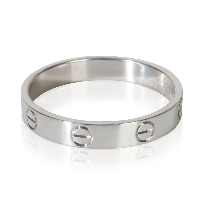 Cartier White Gold Small Model Love Ring 18k