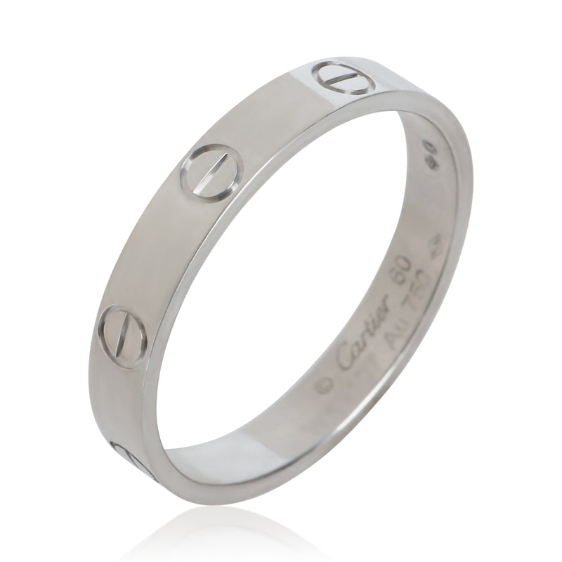 Cartier White Gold Small Model Love Ring 18k