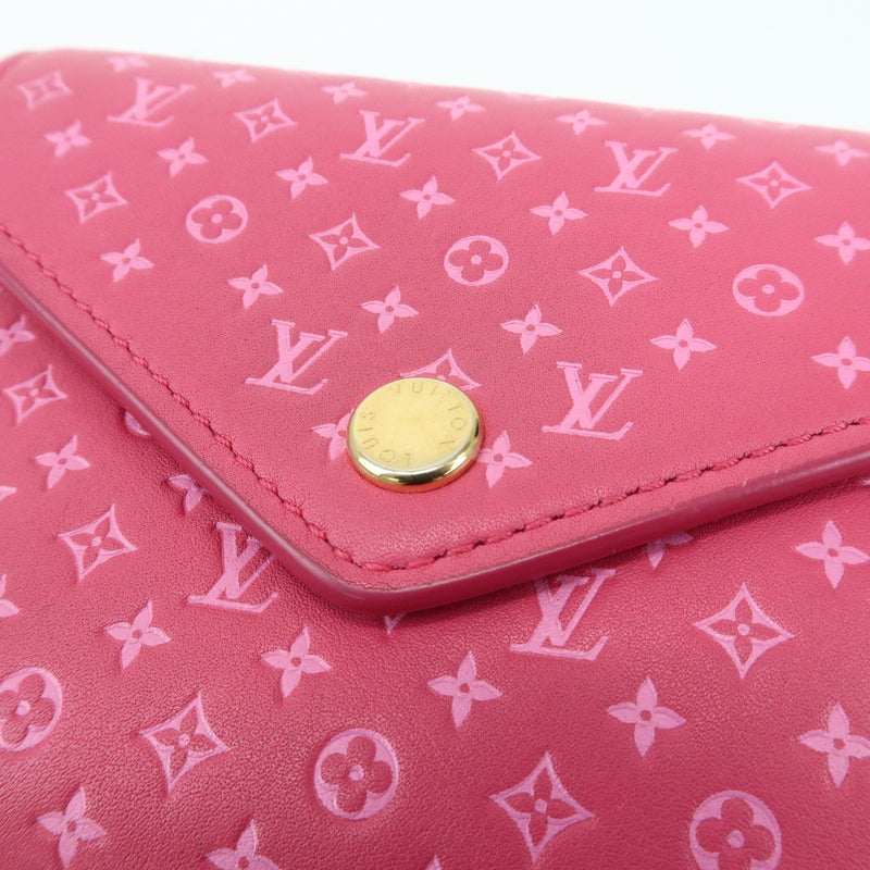 Louis Vuitton Victorine Nanogram Embossed Leather Pink Accessory