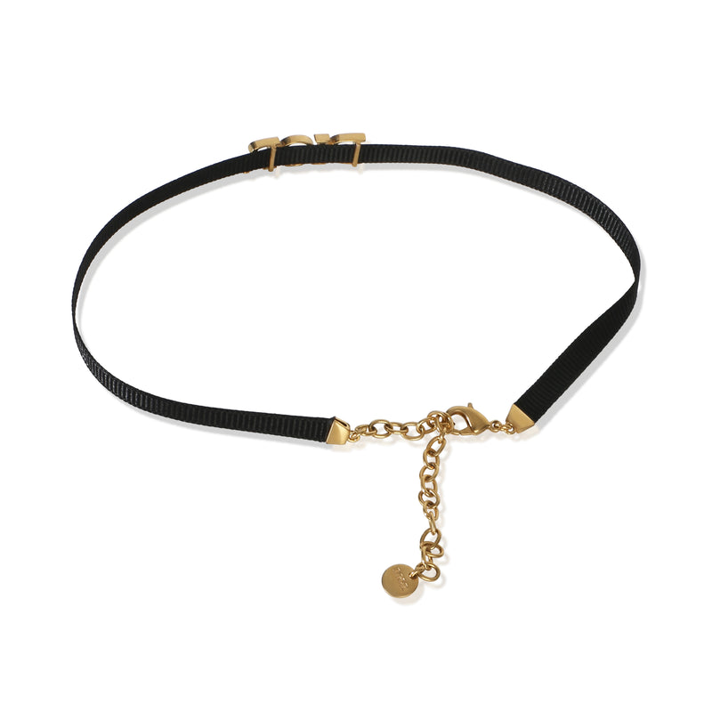 Christian Dior Gold-Plated Ribbon Jadore Choker Necklace