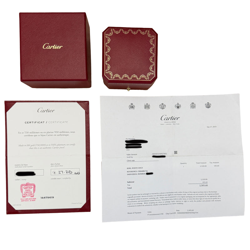 Cartier White Gold Love Ring 18k