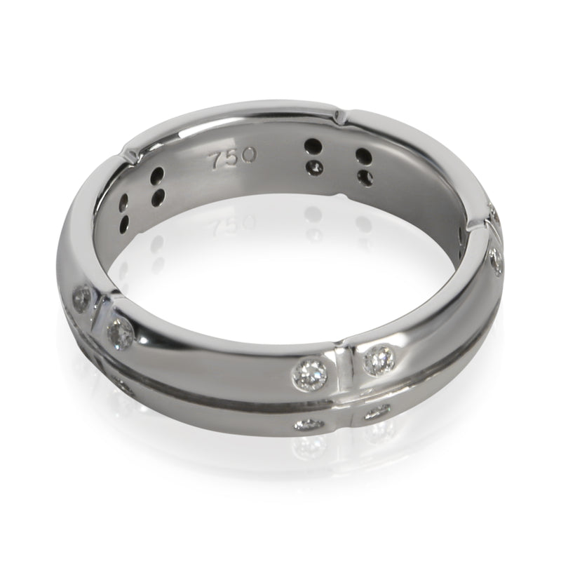 Tiffany & Co. White Gold Diamond Streamerica Band 18k