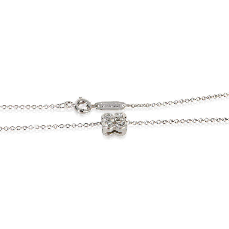 Tiffany & Co. Platinum Diamond Lace Pendant 950