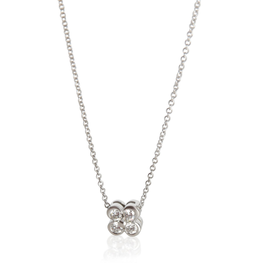 Tiffany & Co. Platinum Diamond Lace Pendant 950
