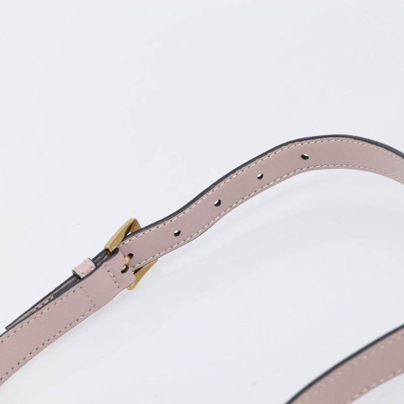 Miu Miu Madras Crystal Flap Leather Pink Bag