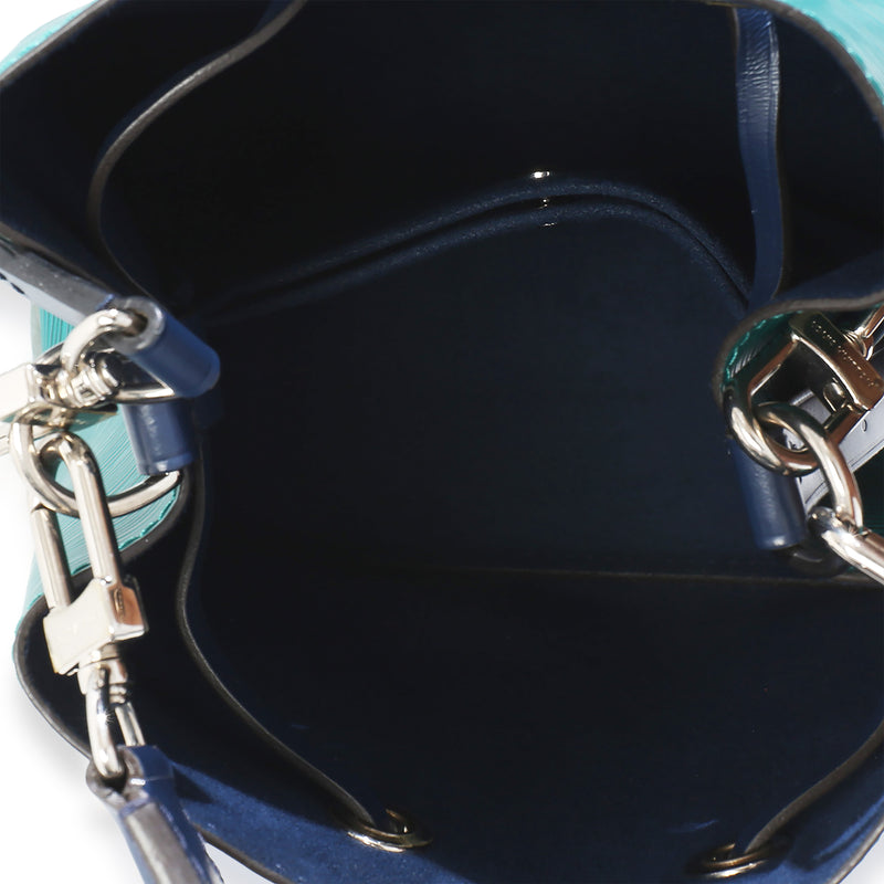 Louis Vuitton Emerald Indigo Epi Neonoe Bb Green Leather Handbag