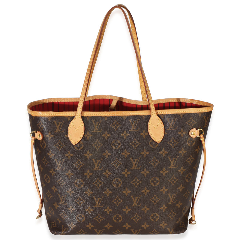 Louis Vuitton Monogram Canvas Neverfull Mm Brown Handbag
