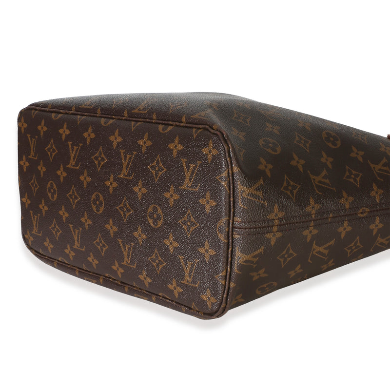 Louis Vuitton Monogram Canvas Neverfull Mm Brown Handbag