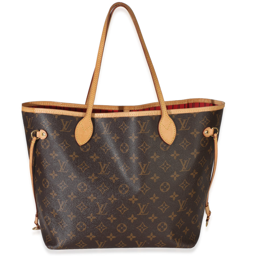 Louis Vuitton Monogram Canvas Neverfull Mm Brown Handbag