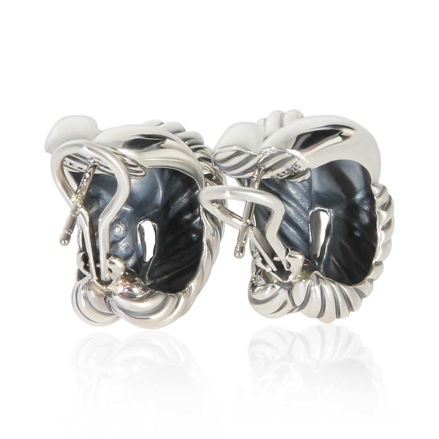 Tiffany & Co. Sterling Silver Labyrinth Single Loop Earrings 925