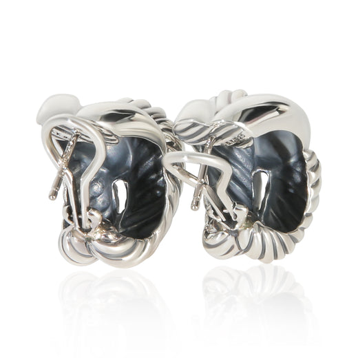 Tiffany & Co. Sterling Silver Labyrinth Single Loop Earrings 925