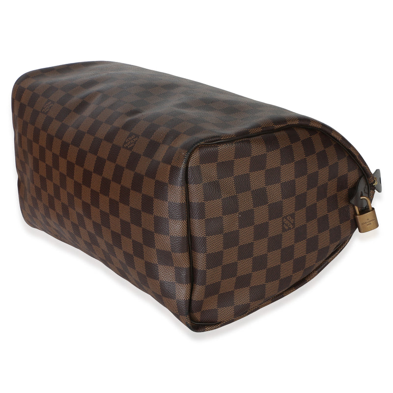 Louis Vuitton Damier Ebene Canvas Speedy 35 Brown Handbag