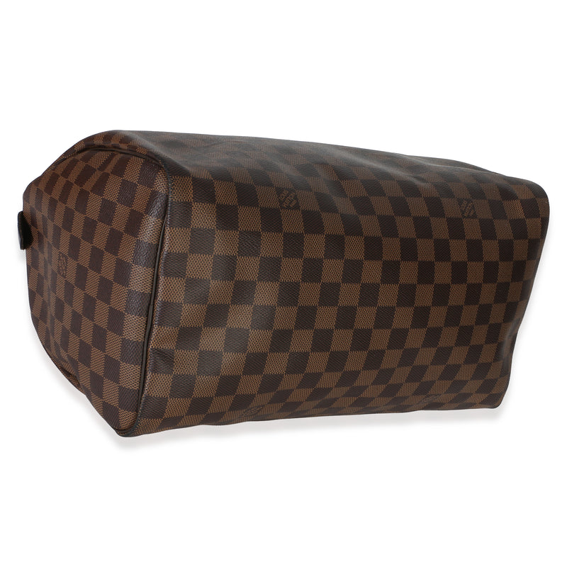 Louis Vuitton Damier Ebene Canvas Speedy 35 Brown Handbag