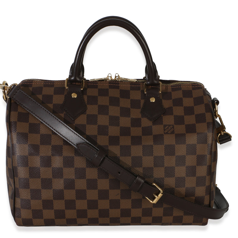 Louis Vuitton Damier Ebene Canvas Speedy Bandouliere 30 Brown Handbag