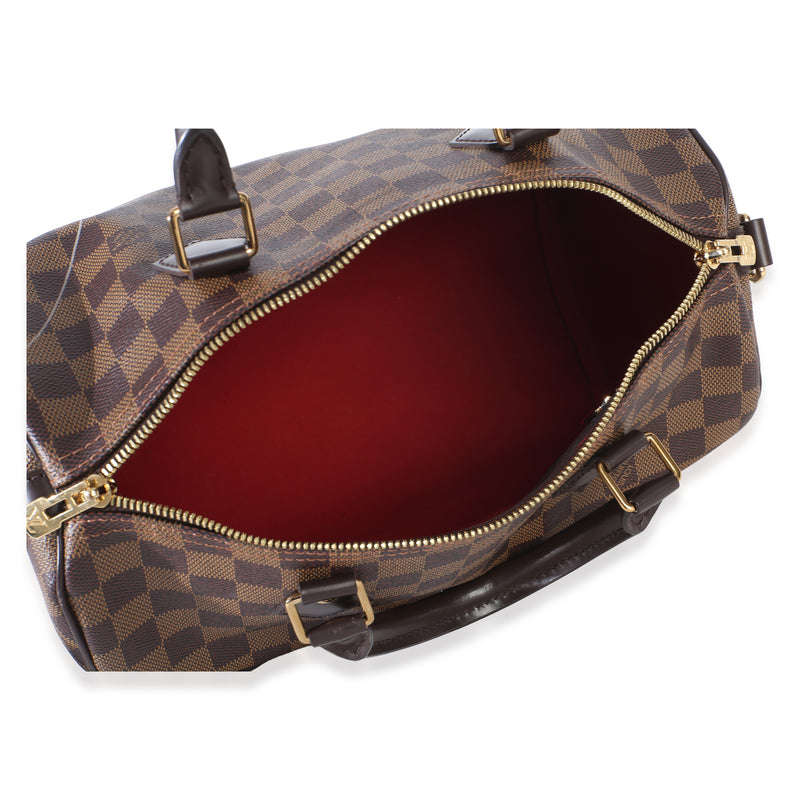 Louis Vuitton Damier Ebene Canvas Speedy Bandouliere 30 Brown Handbag