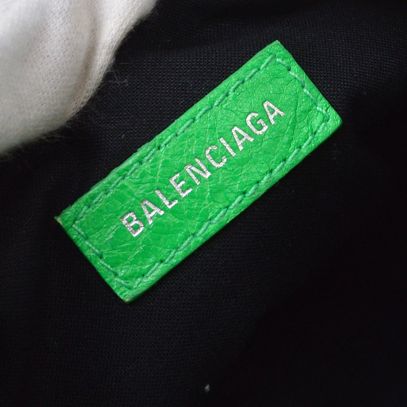 Balenciaga Le Cagole Giant Studs Leather Green Bag
