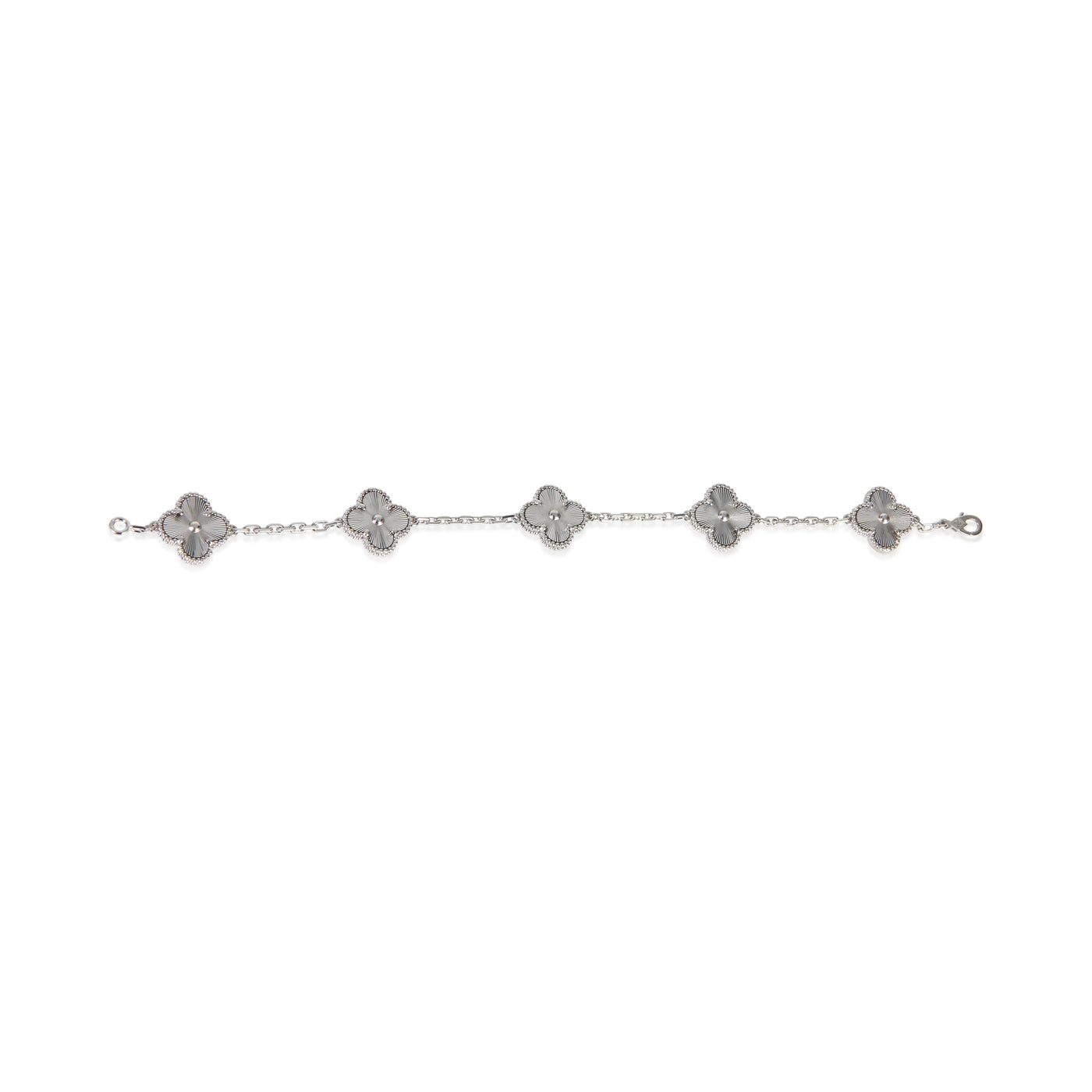 Van Cleef & Arpels White Gold Vintage Alhambra Bracelet 18k
