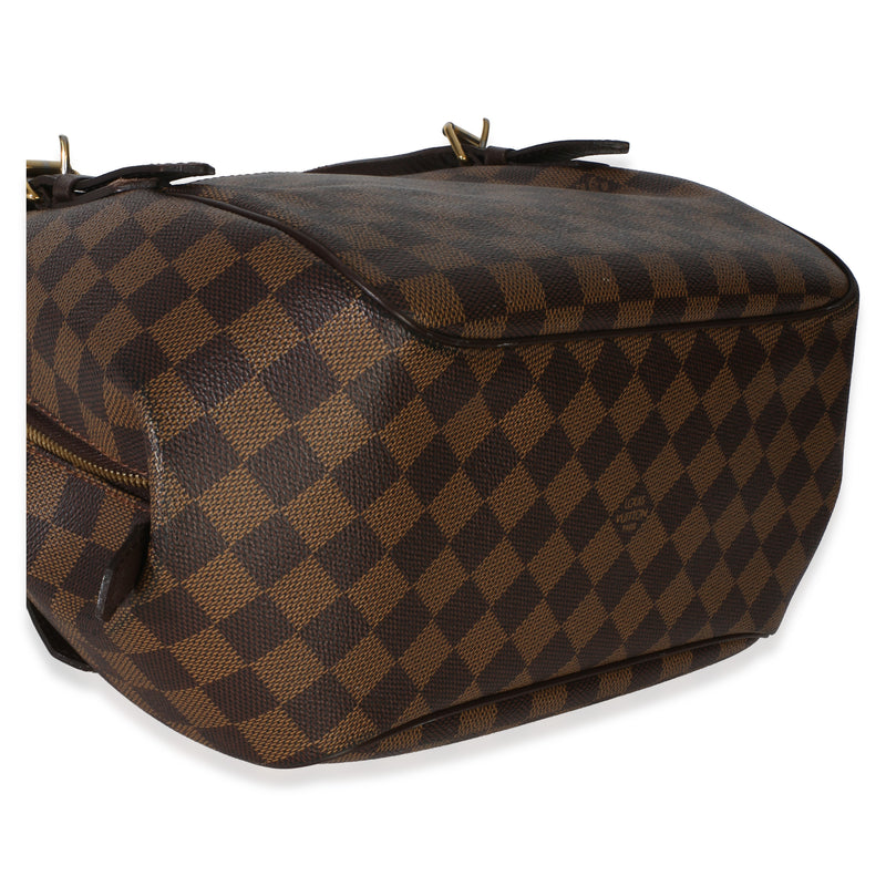 Louis Vuitton Damier Ebene Canvas Belem Mm Brown Handbag