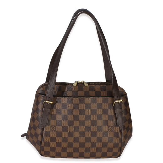 Louis Vuitton Damier Ebene Canvas Belem Mm Brown Handbag