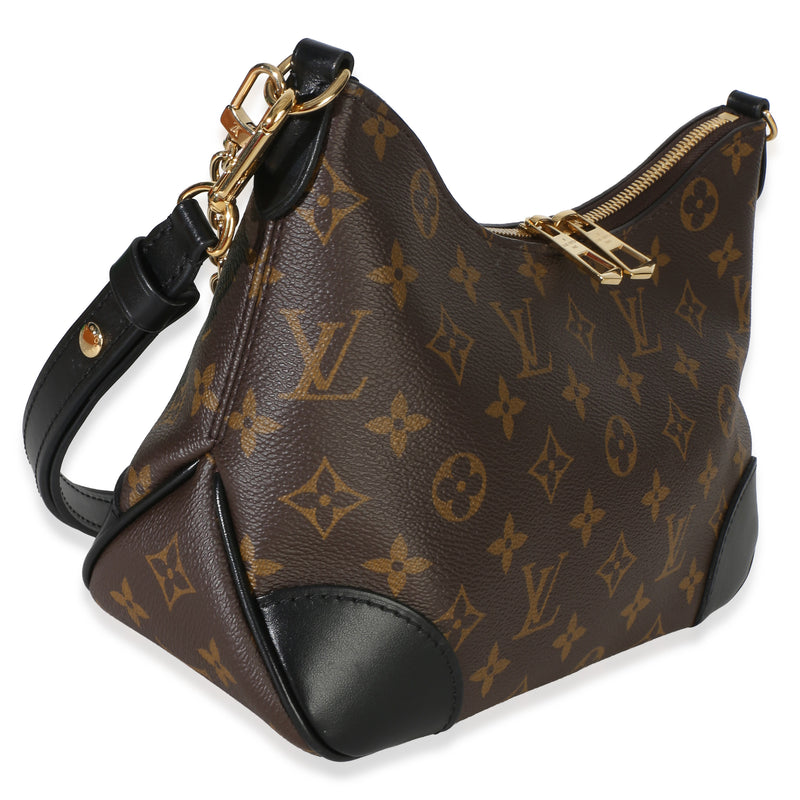 Louis Vuitton Black Monogram Canvas Boulogne Nm Brown Handbag