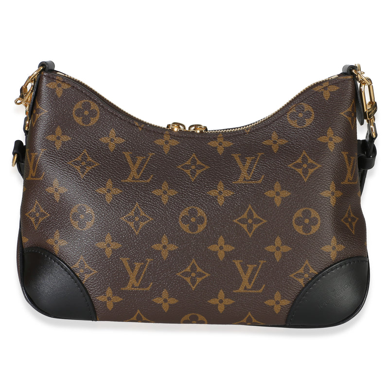 Louis Vuitton Black Monogram Canvas Boulogne Nm Brown Handbag