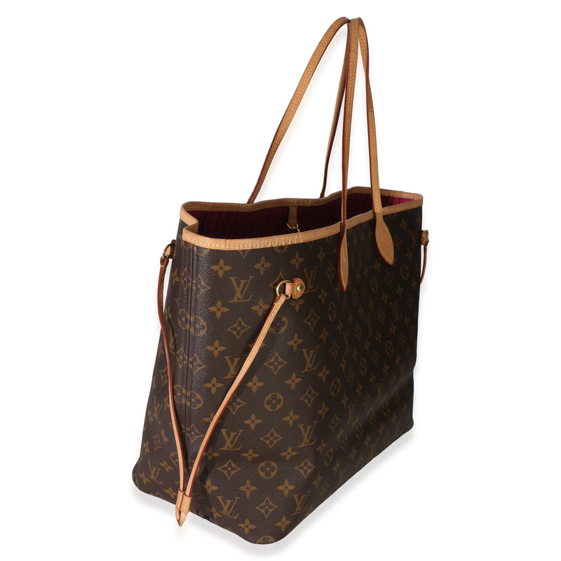 Louis Vuitton Monogram Canvas Neverfull Gm Brown Handbag