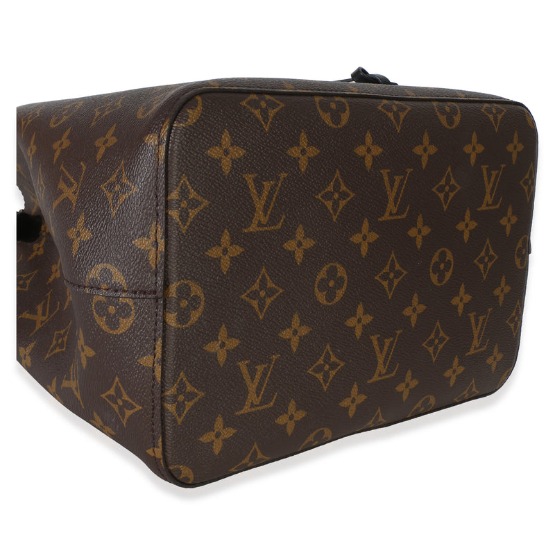 Louis Vuitton Black Monogram Canvas Neonoe Mm Brown; Multicolor Handbag