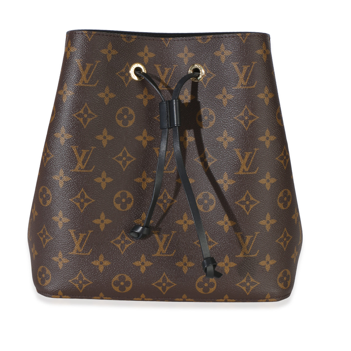 Louis Vuitton Black Monogram Canvas Neonoe Mm Brown; Multicolor Handbag
