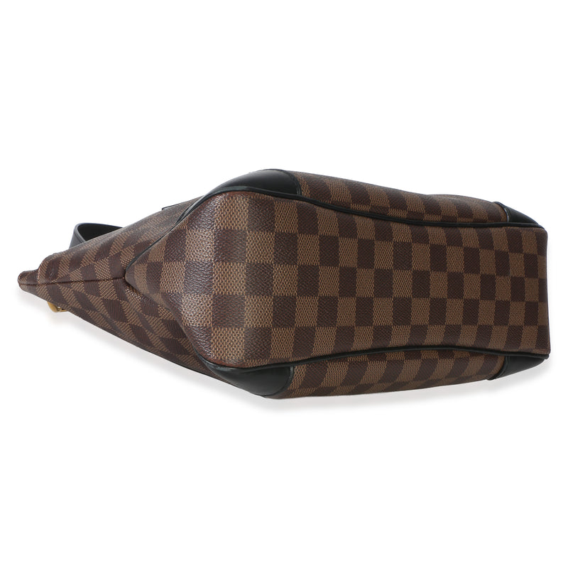 Louis Vuitton Black Damier Ebene Canvas Odeon Mm Brown Handbag