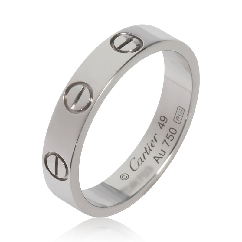 Cartier White Gold Small Model Love Ring 18k