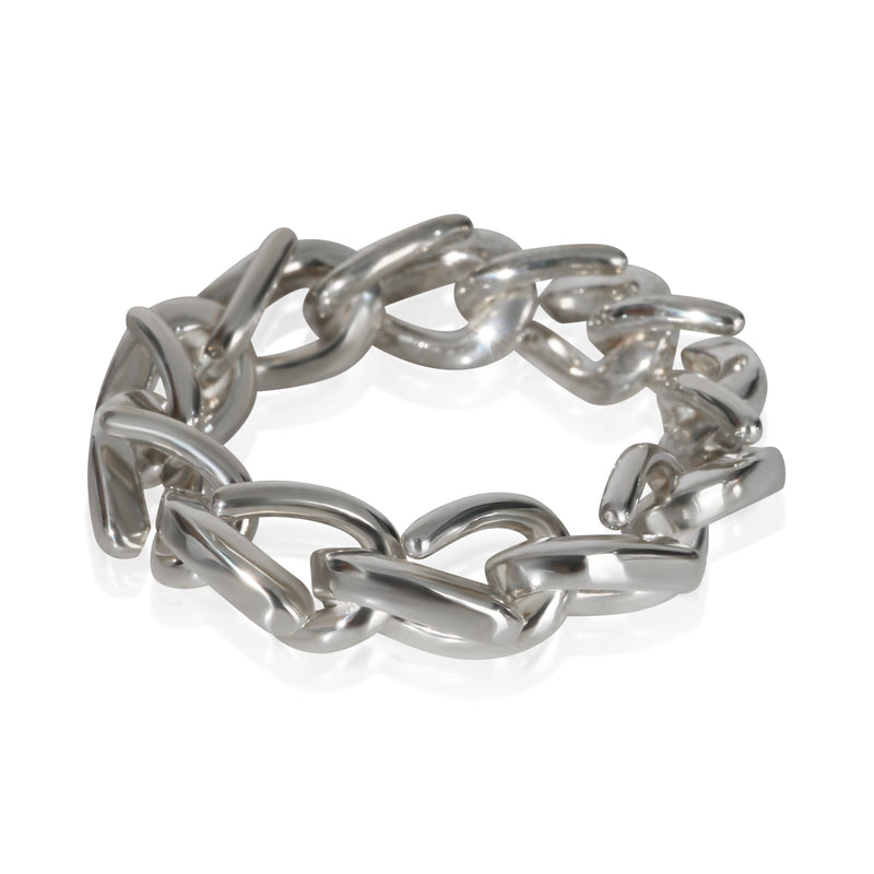 Tiffany & Co. Sterling Silver Forged Link Ring 925