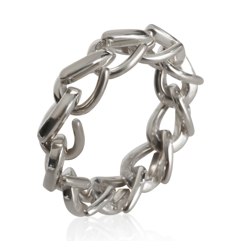Tiffany & Co. Sterling Silver Forged Link Ring 925