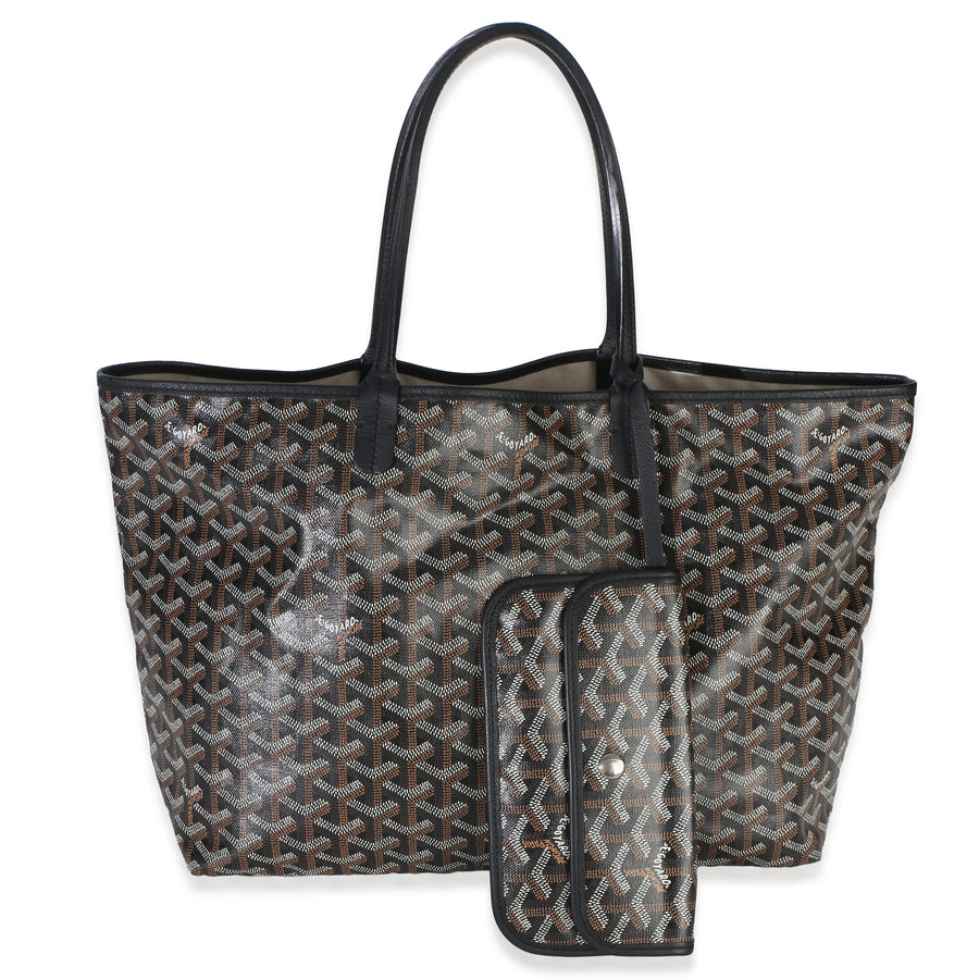 Goyard Black Goyardine Canvas Saint Louis Pm Handbag