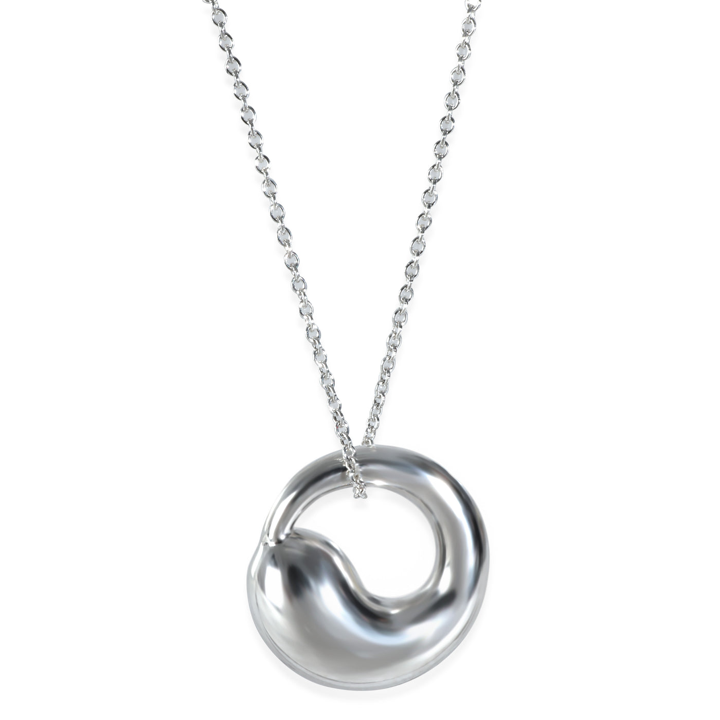 Tiffany & Co. Sterling Silver Elsa Peretti Eternal Circle Pendant 925