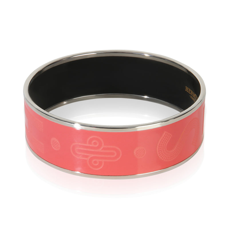 Hermès Wide Sellier Rose Dahlia Bracelet