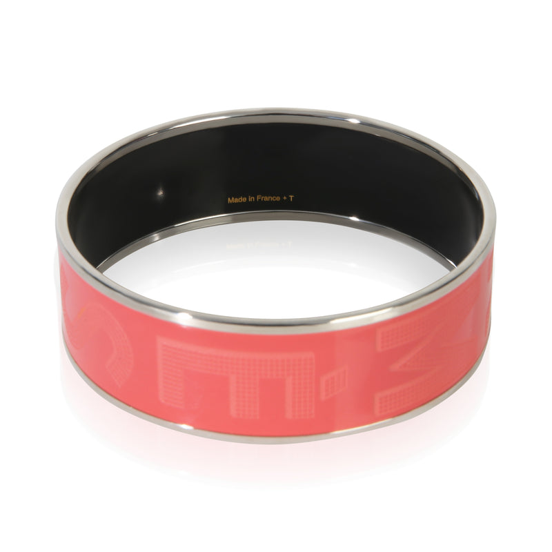 Hermès Wide Sellier Rose Dahlia Bracelet