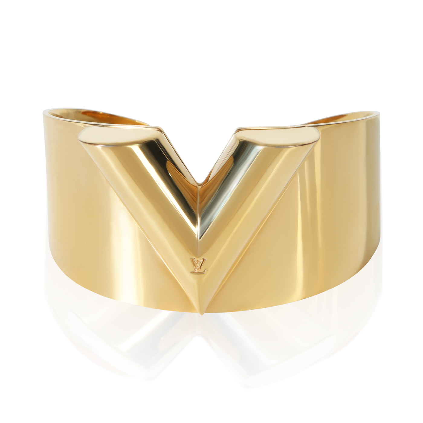 Louis Vuitton Gold-Plated Essential V Bracelet