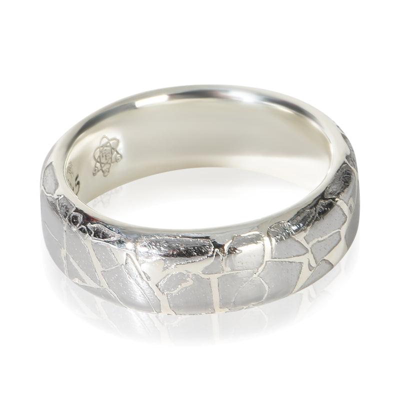 David Yurman Sterling Silver Streamline Meteorite Band 925