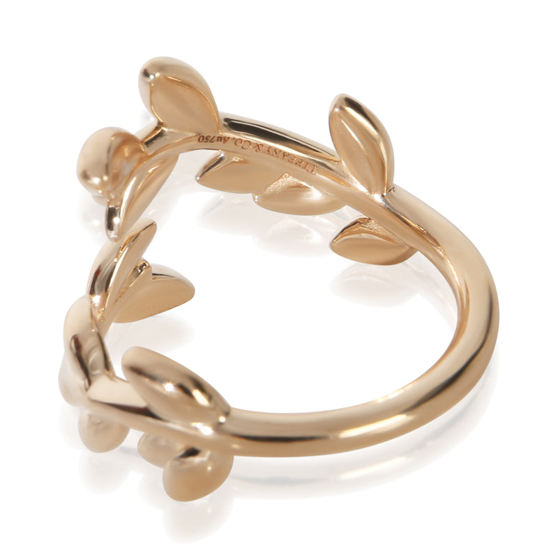 Tiffany & Co. Rose Gold Paloma Picasso Olive Leaf Ring 18k