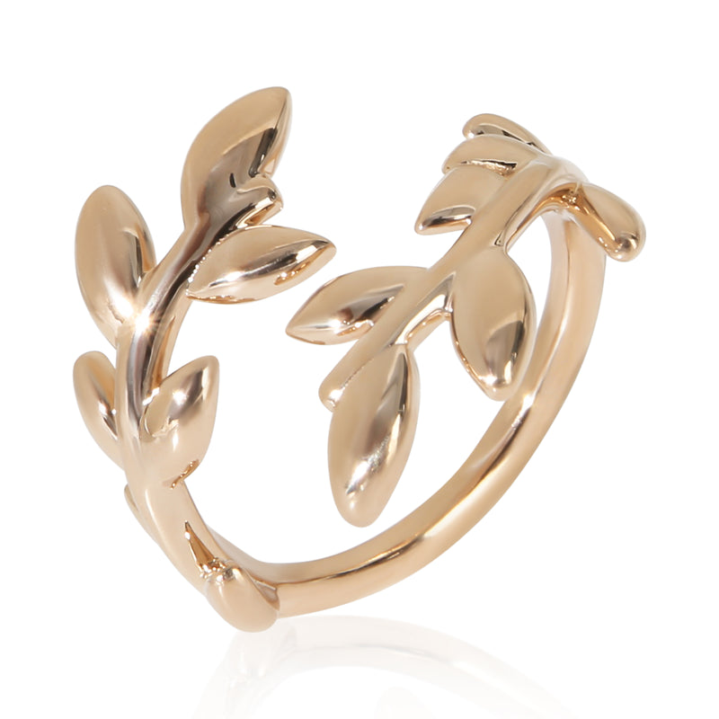 Tiffany & Co. Rose Gold Paloma Picasso Olive Leaf Ring 18k