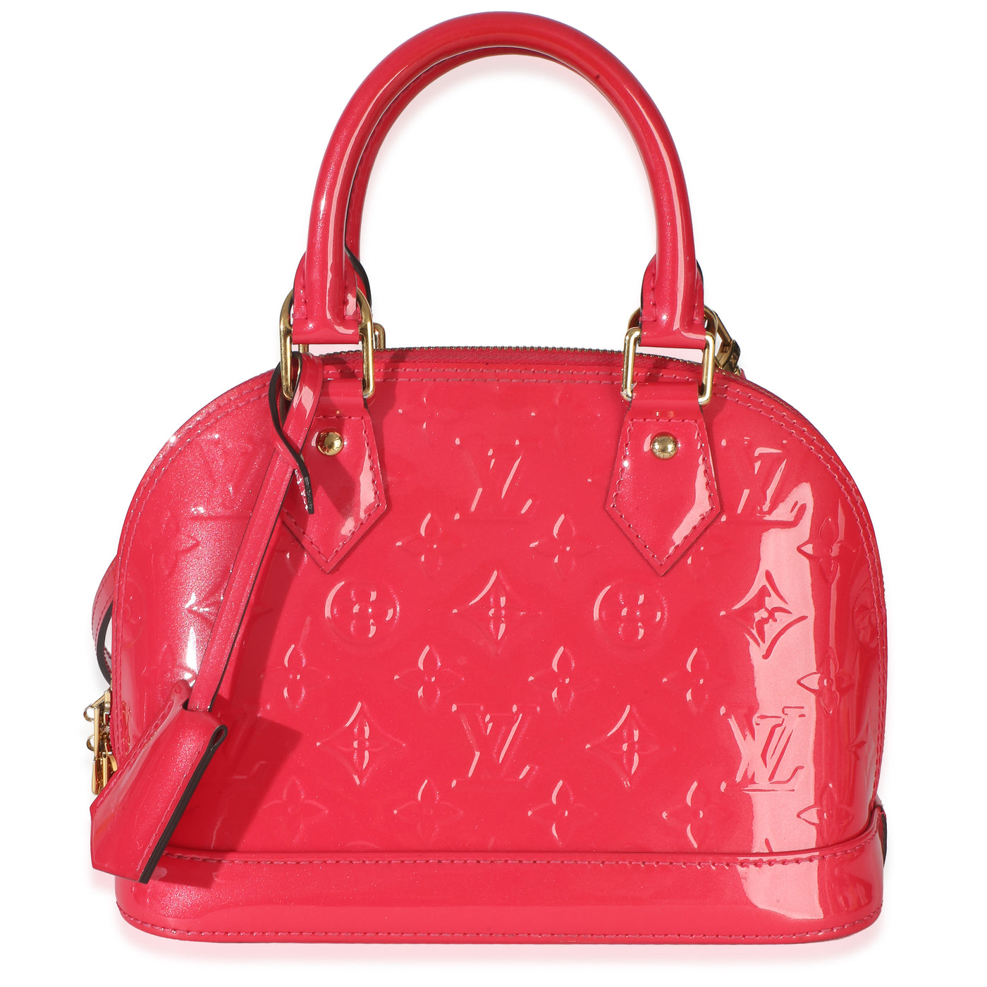 Louis Vuitton Hot Pink Monogram Vernis Alma Bb Patent Leather Handbag