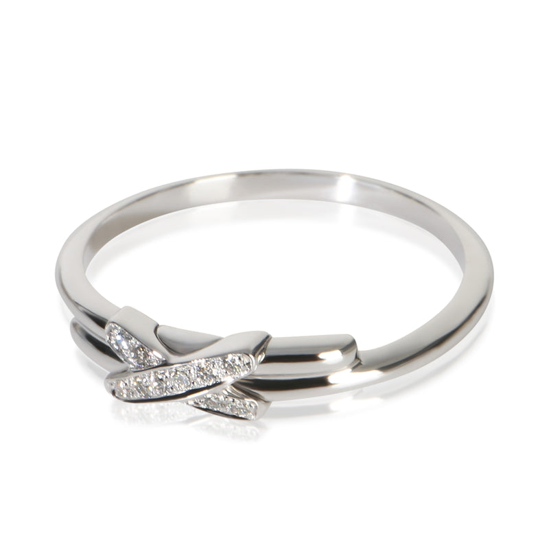 Chaumet White Gold Diamond Jeux De Liens Ring 18k