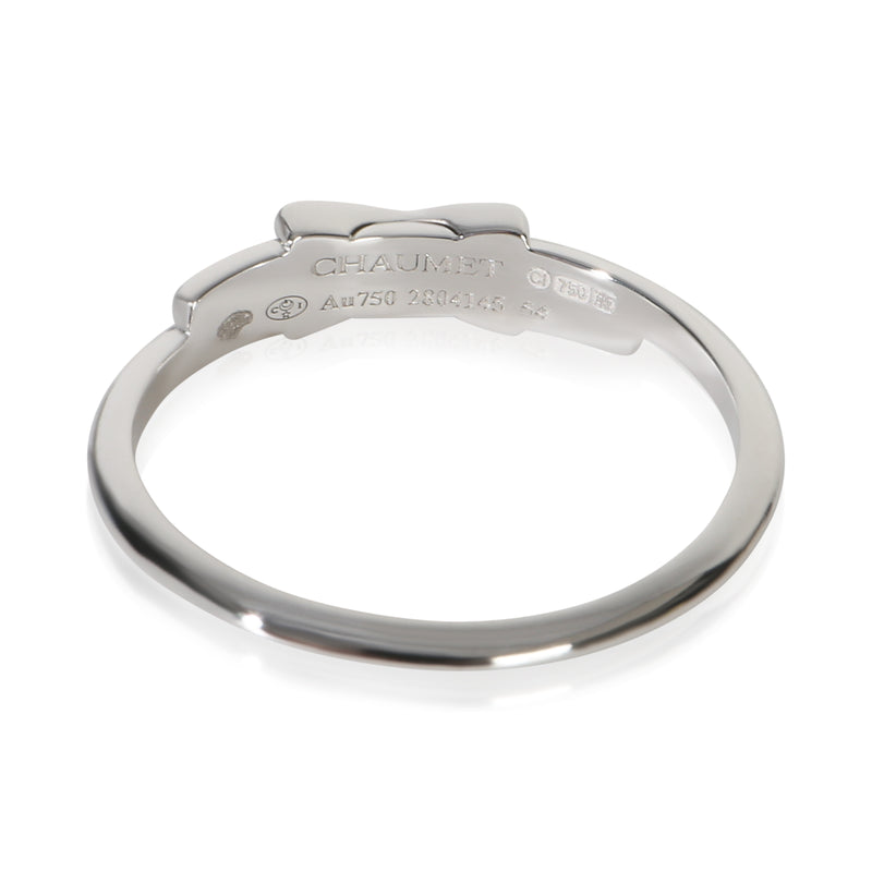 Chaumet White Gold Diamond Jeux De Liens Ring 18k