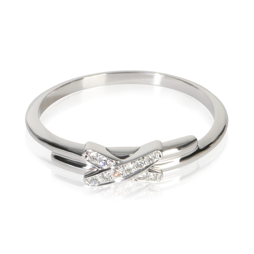 Chaumet White Gold Diamond Jeux De Liens Ring 18k