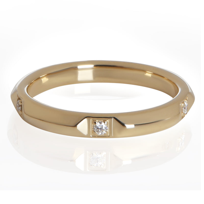 Tiffany & Co. Yellow Gold Diamond True Band 18k