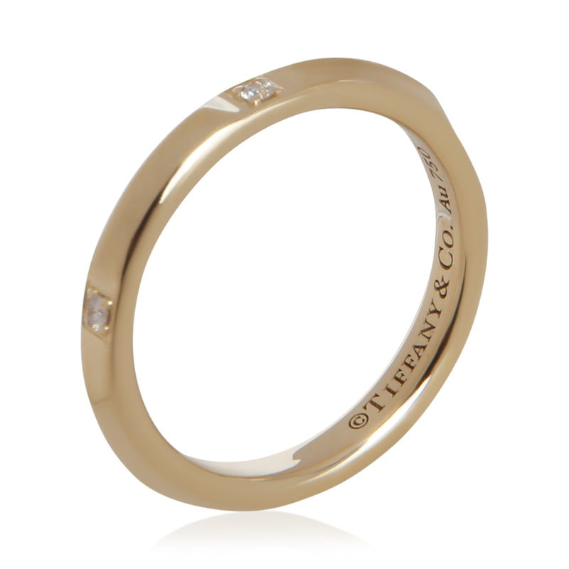 Tiffany & Co. Yellow Gold Diamond True Band 18k