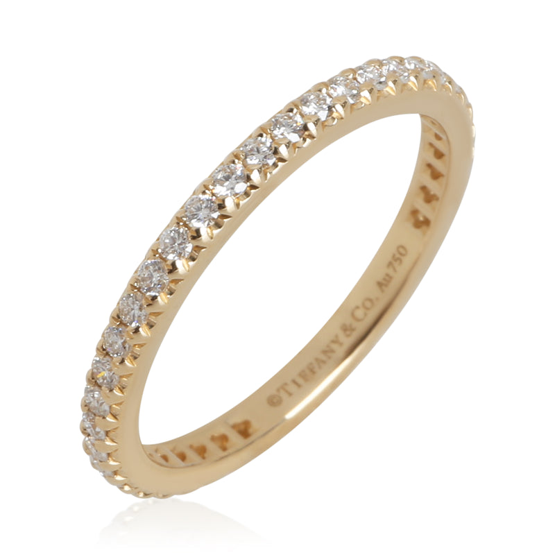Tiffany & Co. Yellow Gold Diamond Soleste Eternity Band 18k