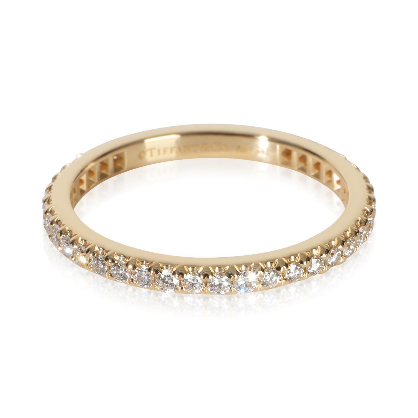 Tiffany & Co. Yellow Gold Diamond Soleste Eternity Band 18k
