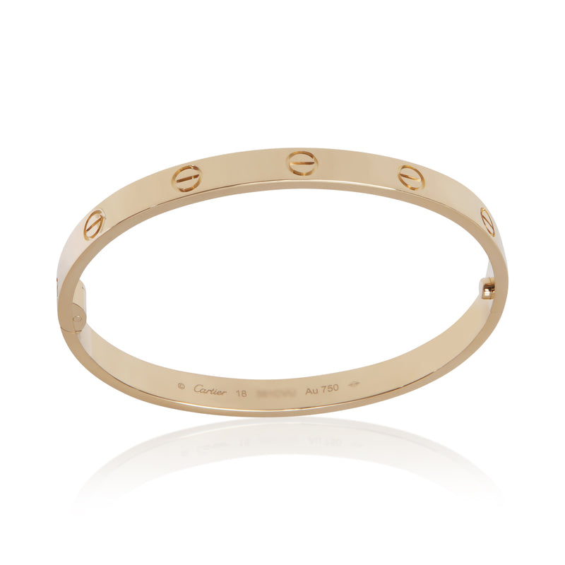 Cartier Yellow Gold Single Screw Love Bracelet 18k