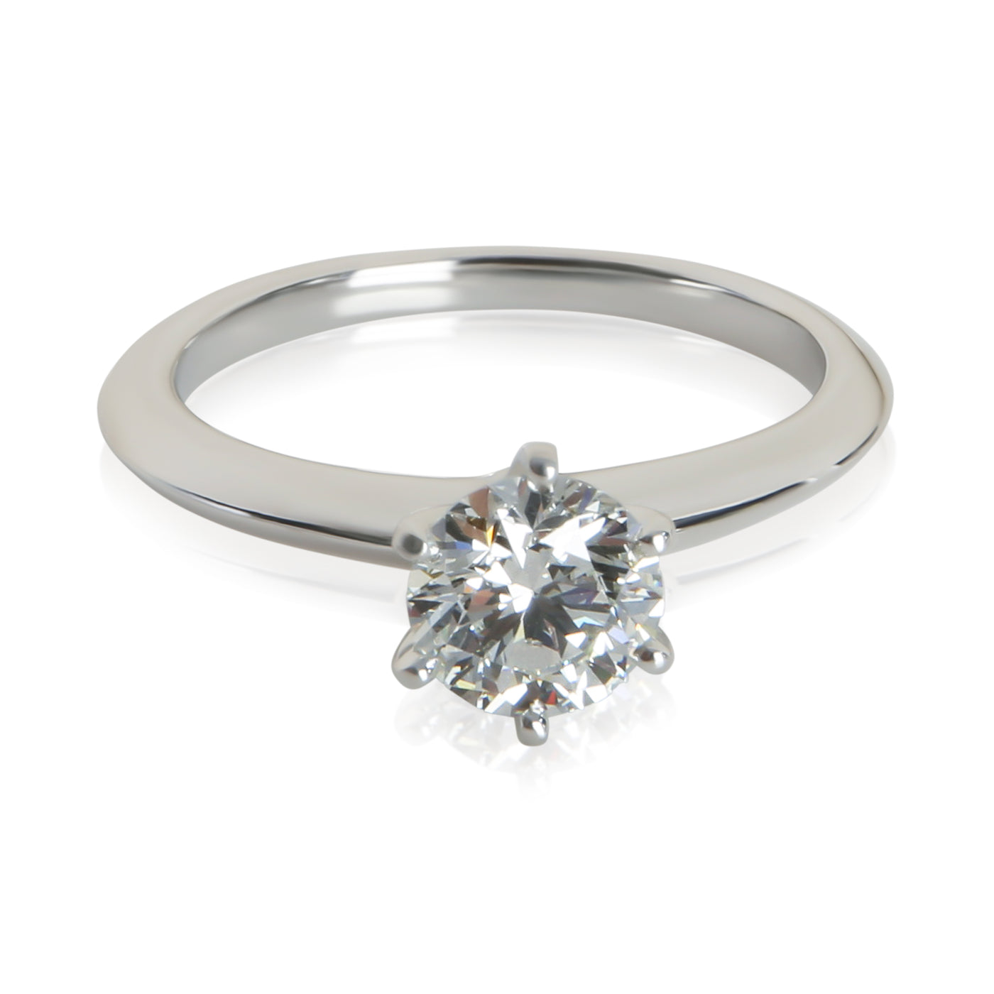 Tiffany & Co. 0.84 Ct Round Brilliant Diamond Engagement Ring 950